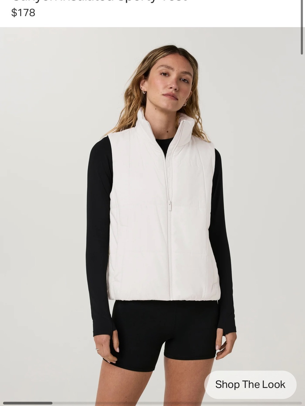 Vuori canyon insulated vest color bone